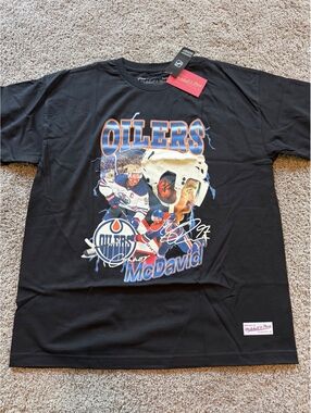 Edmonton Oilers Connor McDavid Mitchell & Ness T-Shirt XL